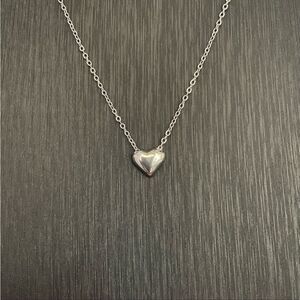 𝅺DAINTY SILVER Stainless Steel Heart Necklace
